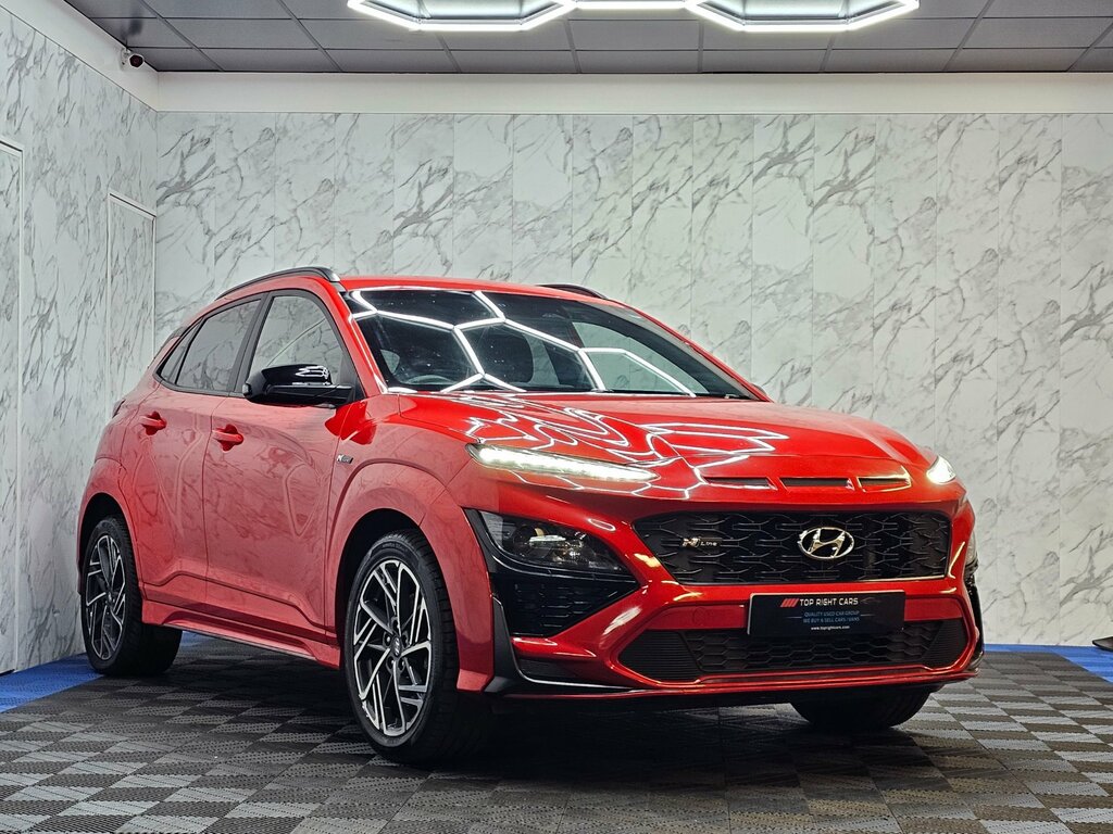 Hyundai Kona 1.0 T-gdi Mhev N Line Suv Hybrid Red