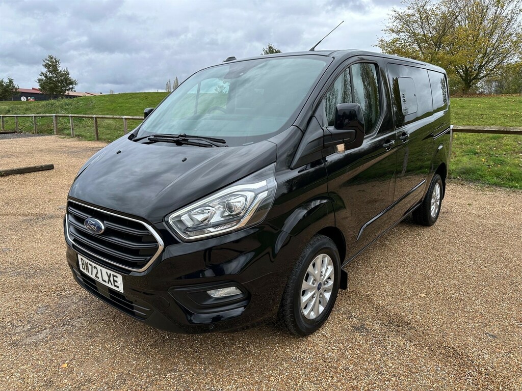 Ford Transit Custom 2.0 320 Ecoblue Limited Crew Van L1 H1 Euro 6 Ss BW72LXE Black #3