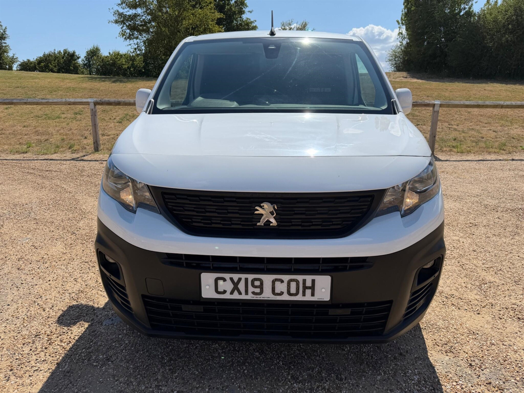 Peugeot Partner 1.6 Bluehdi 1000 Asphalt Standard Panel Van Swb Eu CX19COH White #2