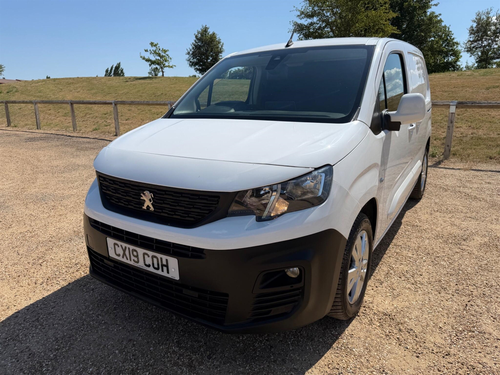Peugeot Partner 1.6 Bluehdi 1000 Asphalt Standard Panel Van Swb Eu CX19COH White #3