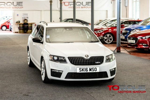 Skoda Octavia 2.0 Tdi Vrs Estate Dsg Euro 6 S S Sn SK16MSO White #2