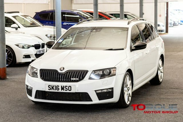 Skoda Octavia 2.0 Tdi Vrs Estate Dsg Euro 6 S S Sn SK16MSO White