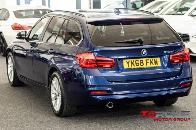 BMW 3 Series 2.0 318D Se Touring Euro 6 Ss YK68FKW Blue #5