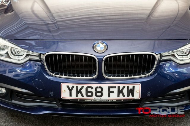 BMW 3 Series 2.0 318D Se Touring Euro 6 Ss YK68FKW Blue #4