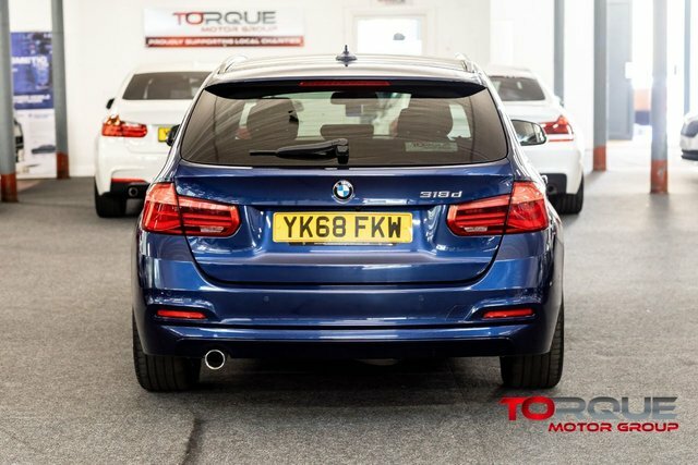 BMW 3 Series 2.0 318D Se Touring Euro 6 Ss YK68FKW Blue #6