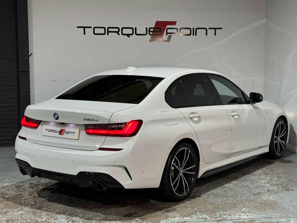 BMW 3 Series 2.0 320D M Sport Mhev White #3