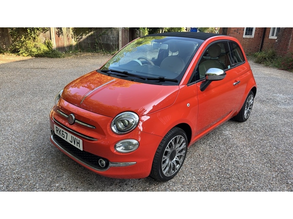 Fiat 500C 1.2 Anniversario Convertible Eur Red #3