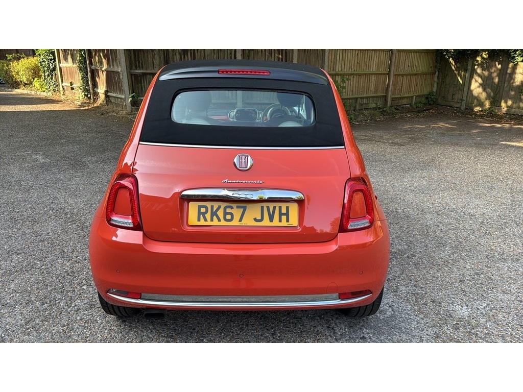 Fiat 500C 1.2 Anniversario Convertible Eur Red #5
