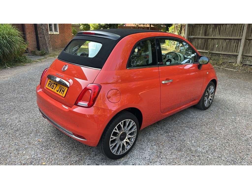 Fiat 500C 1.2 Anniversario Convertible Eur Red #6