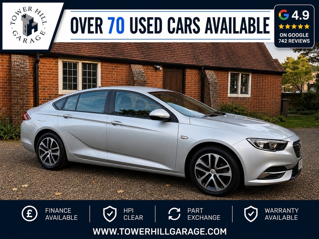 Vauxhall Insignia 1.6 Turbo D Ecotec Design Nav Grand Sport Dies Silver