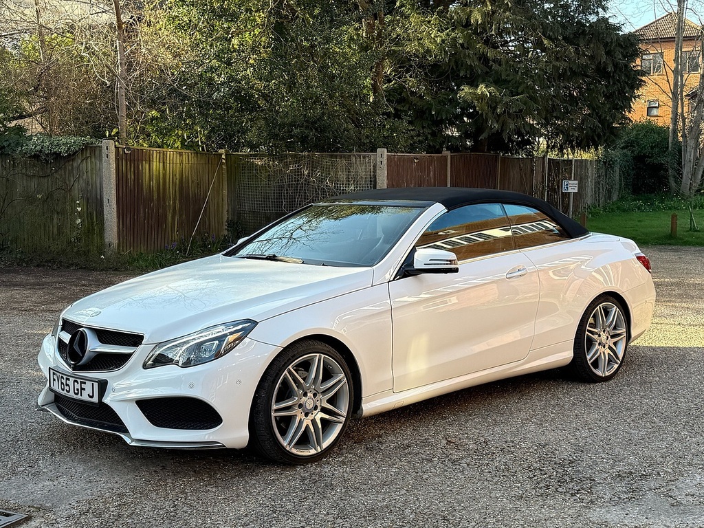 Mercedes-Benz E Class 2.1 E220 Bluetec Amg Line Premium Cabriolet White #4