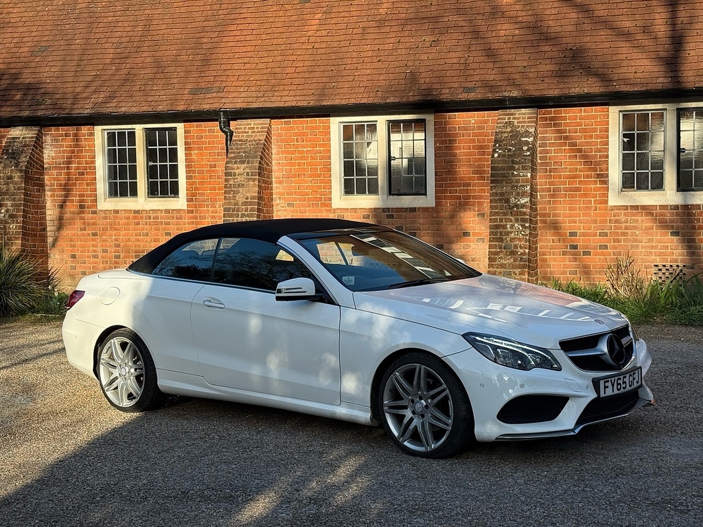 Mercedes-Benz E Class 2.1 E220 Bluetec Amg Line Premium Cabriolet White #2