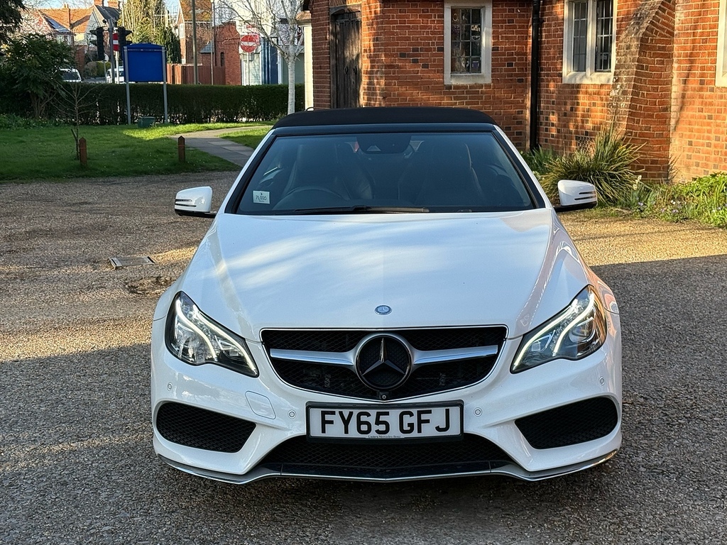 Mercedes-Benz E Class 2.1 E220 Bluetec Amg Line Premium Cabriolet White #6
