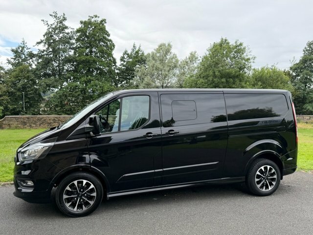 Ford Transit Custom 2.0 320 Ecoblue Sport Crew Van Double Cab Dies Black #5