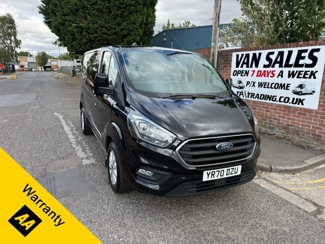 Ford Transit Custom 2020 2.0 280 Ecoblue Limited Panel Van YR70DZU Black #2
