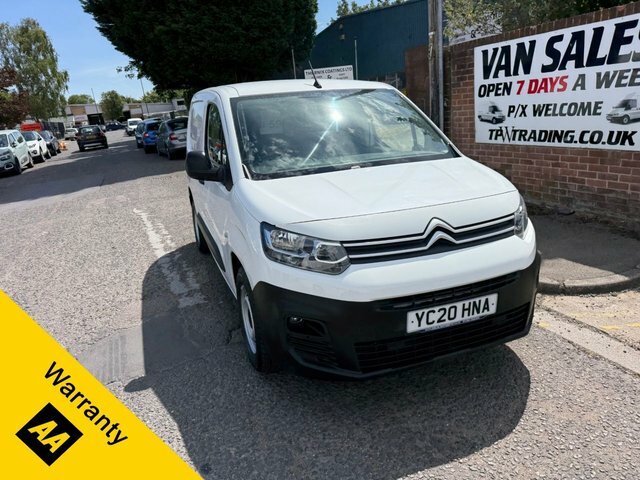 Citroen Berlingo 2020 1.5 Bluehdi 1000 Worker M Panel Van Diese YC20HNA White #2