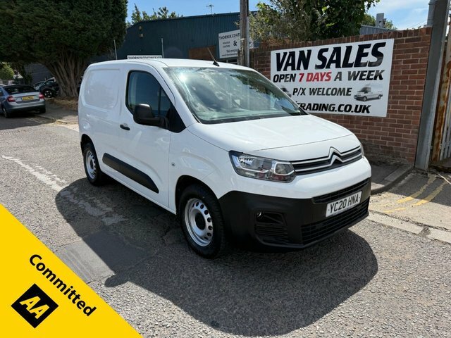 Citroen Berlingo 2020 1.5 Bluehdi 1000 Worker M Panel Van Diese White