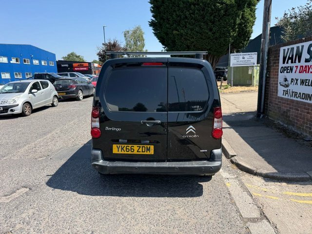 Citroen Berlingo 2016 1.6 Bluehdi 625 Enterprise Panel Van Dies YK66ZDM Black #3