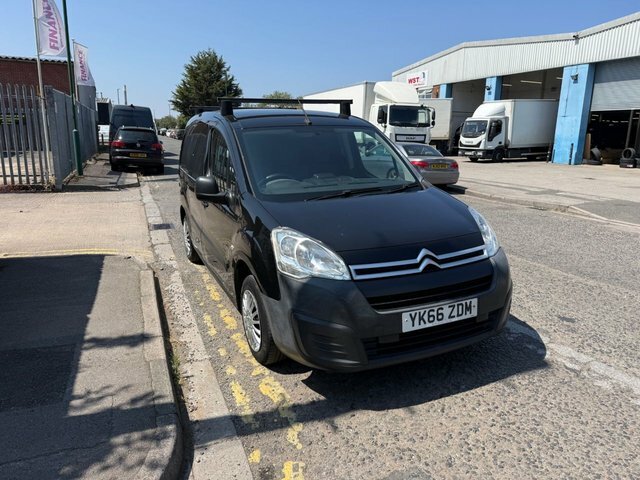 Citroen Berlingo 2016 1.6 Bluehdi 625 Enterprise Panel Van Dies YK66ZDM Black #2