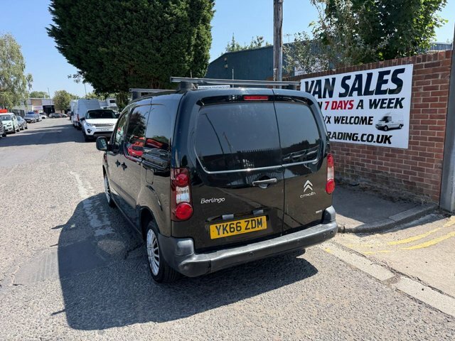 Citroen Berlingo 2016 1.6 Bluehdi 625 Enterprise Panel Van Dies YK66ZDM Black #4