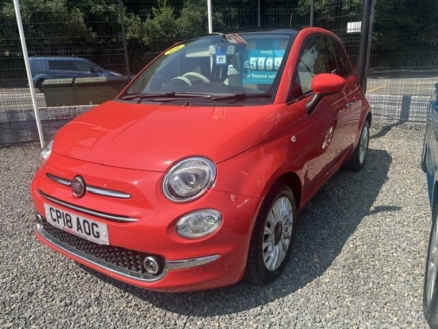Fiat 500 1.2 Lounge Pan Roof Pink