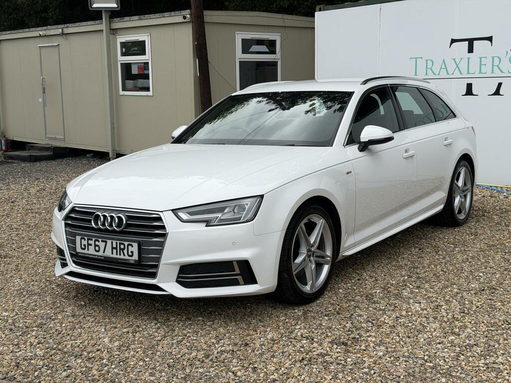 Audi A4 Avant S Line White #3