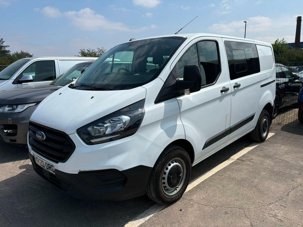 Ford Transit Custom 2.0 300 Ecoblue Leader Crew Van L1 H1 Euro 6 Ss White #2