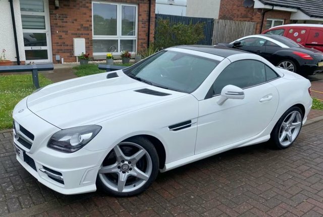 Mercedes-Benz SLK Slk250d Amg Sport Convertible White #4