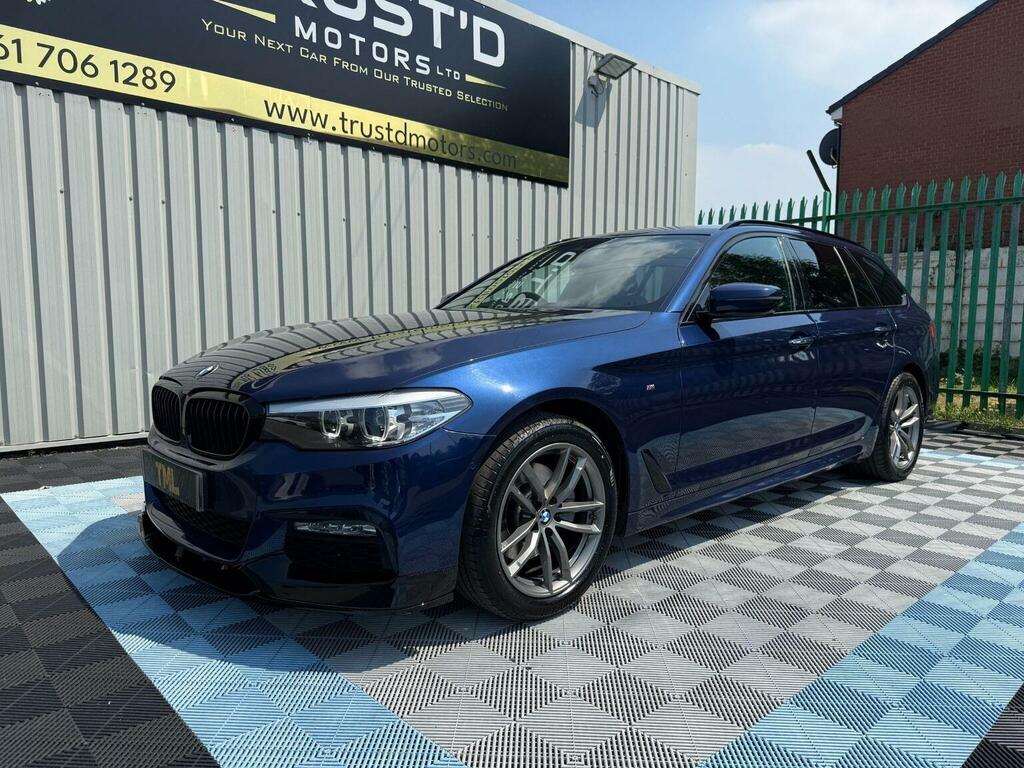 BMW 5 Series 2.0 520D M Sport Touring Euro 6 Ss Blue #5