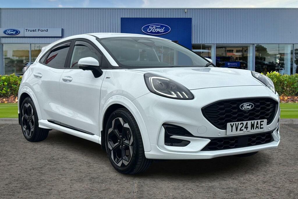 Ford Puma 1.0 Ecoboost Hybrid Mhev St-line X 5Dr- With Drive White