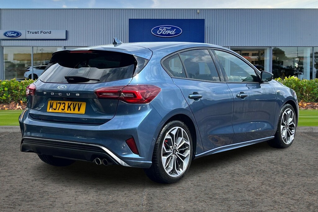 Ford Focus St-line X Leather Seats Rear View Camera Bo MJ73KVV Blue #4