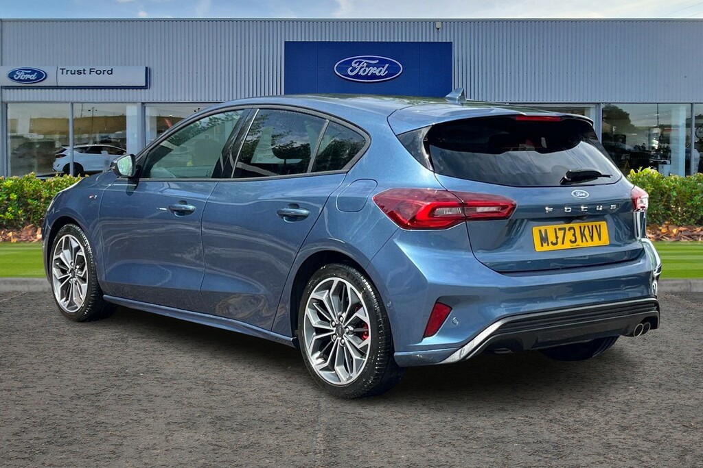 Ford Focus St-line X Leather Seats Rear View Camera Bo MJ73KVV Blue #2