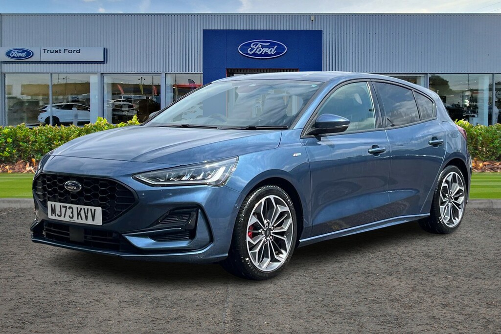 Ford Focus St-line X Leather Seats Rear View Camera Bo MJ73KVV Blue #5