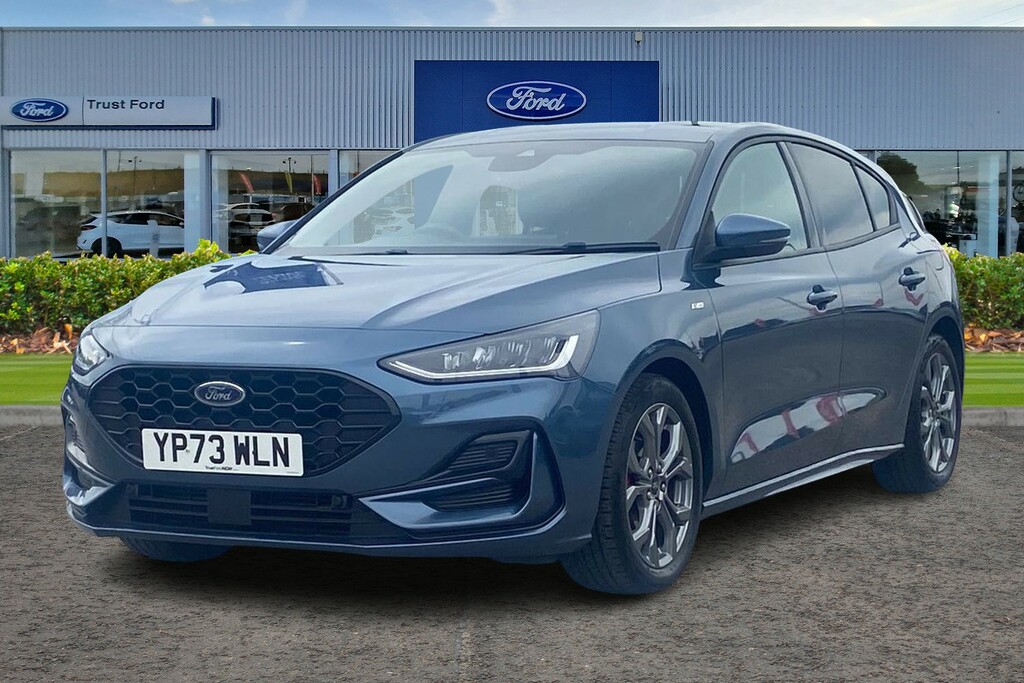 Ford Focus 1.0 Ecoboost St-line 5Dr- With Satellite Navigatio YP73WLN Blue #5