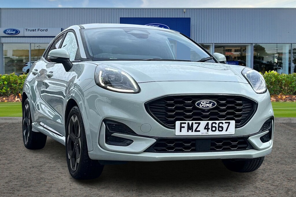 Ford Puma 1.0 Ecoboost Hybrid Mhev St-line X 5Dr- Parking Se Grey