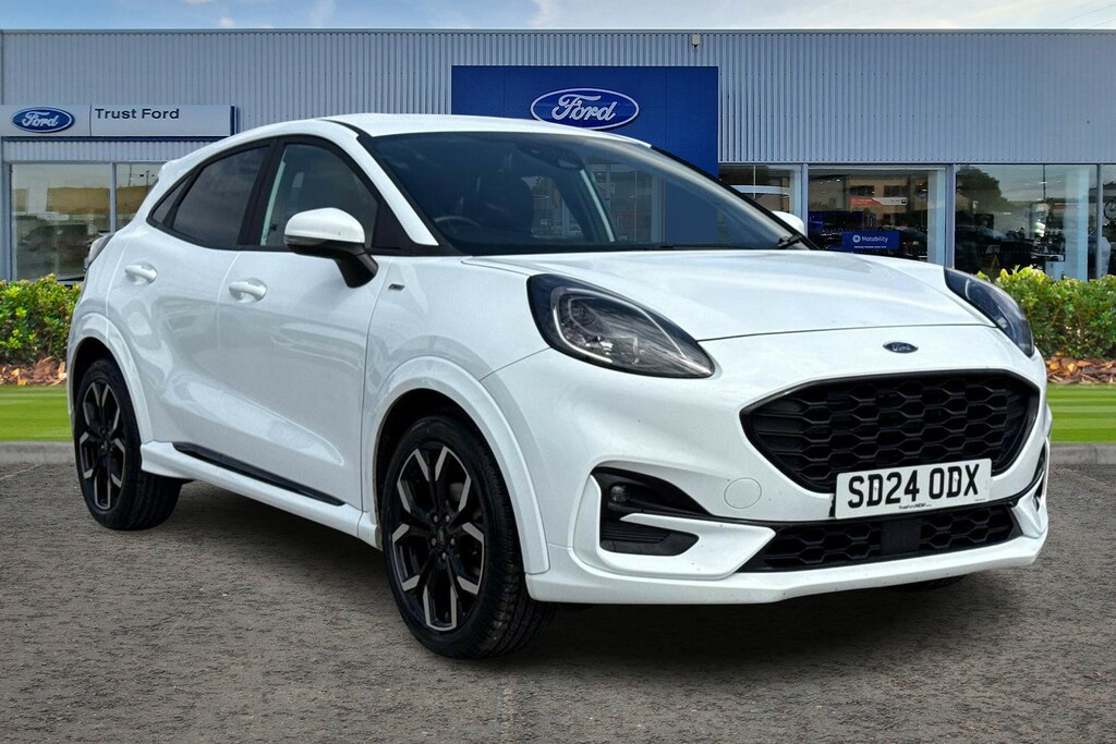 Ford Puma 1.0 Ecoboost Hybrid Mhev St-line X 5Dr- With Satel White