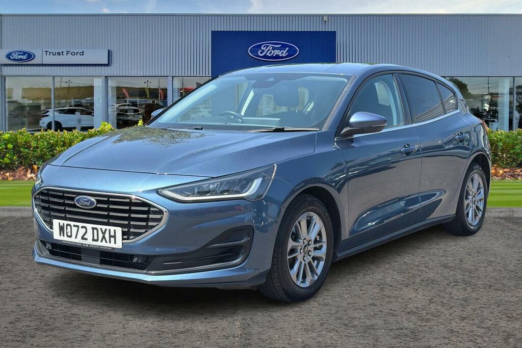 Ford Focus 1.0 Ecoboost Titanium With Front And Rear Sens WO72DXH Blue #5