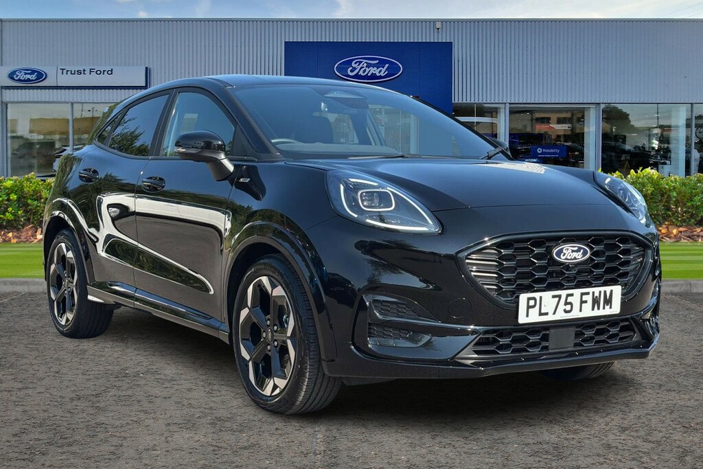 Ford Puma 1.0 Ecoboost Hybrid Mhev 155 St-line X Dct Wit Black