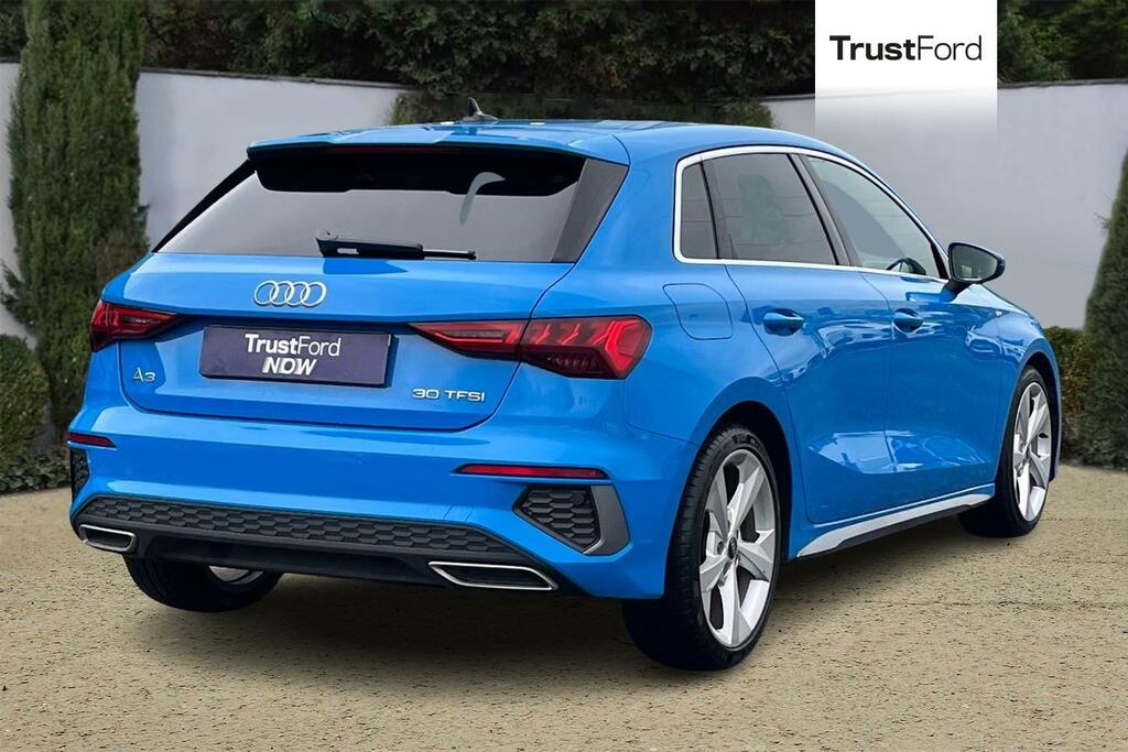 Audi A3 1.0 Tfsi 30 S Line Sportback S Tronic E Blue #4