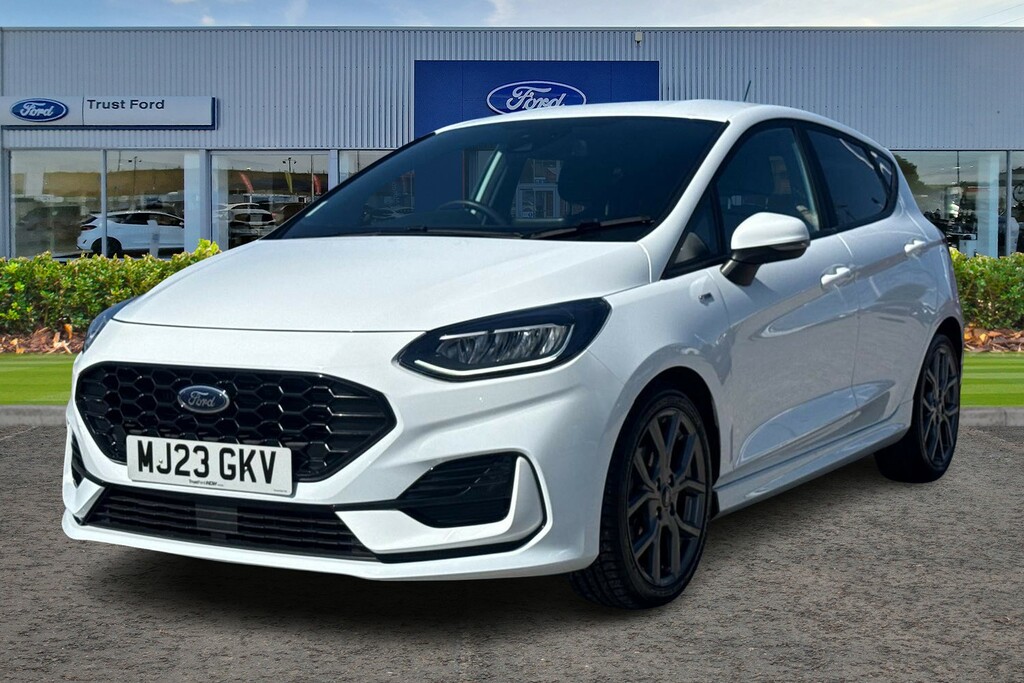 Ford Fiesta 1.0 Ecoboost Hybrid Mhev 125 St-line Wit MJ23GKV White #5