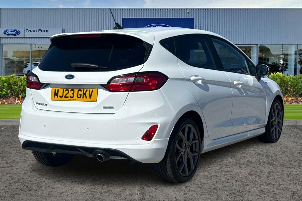 Ford Fiesta 1.0 Ecoboost Hybrid Mhev 125 St-line Wit MJ23GKV White #4