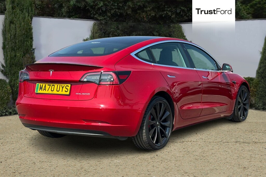 Tesla Model 3 Dual Motor Performance Saloon MA70UYS Red #4