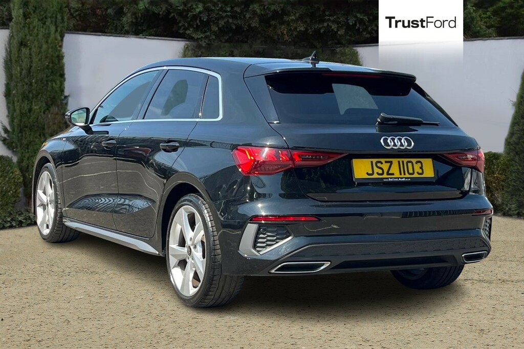 Audi A3 1.0 Tfsi 30 S Line Sportback - Full Leather Du JSZ1103 Black #2