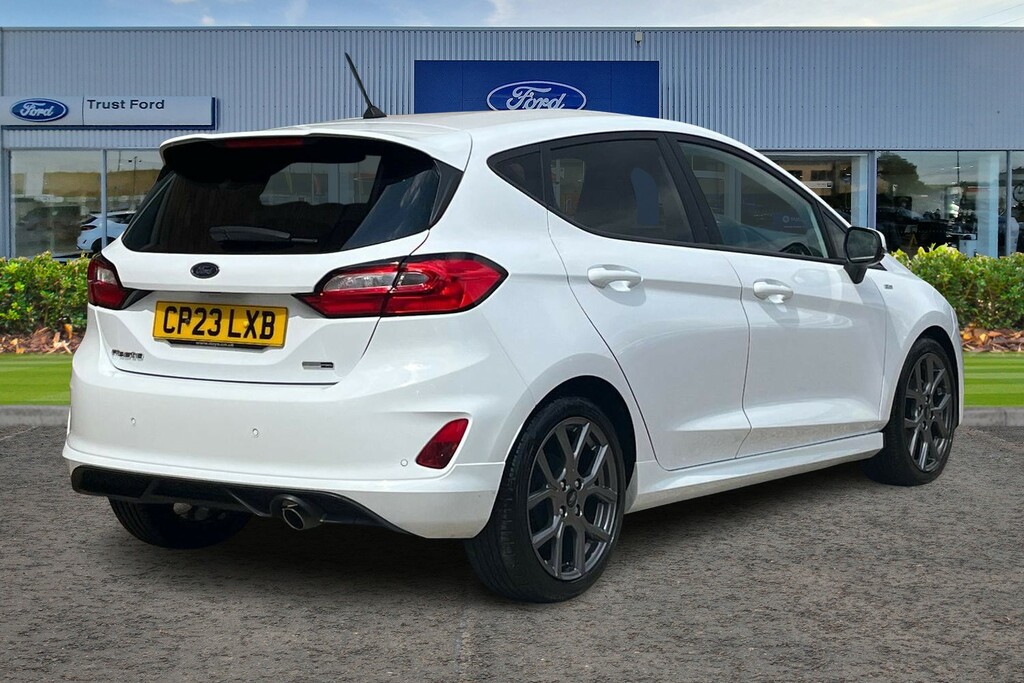 Ford Fiesta St-line CP23LXB White #4
