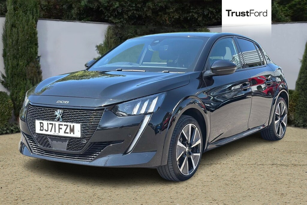 Peugeot e-208 100Kw Gt 50Kwh Sat Nav Carplay Front Re Black #5