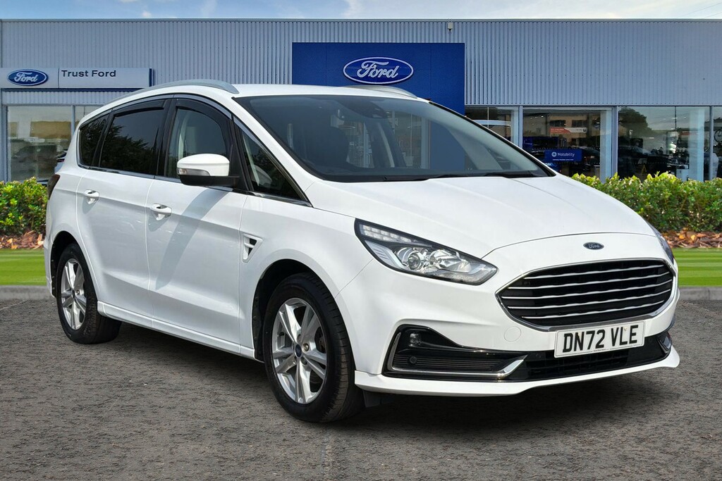 Ford S-Max 2.5 Fhev 190 Titanium Cvt 7 Seater With Fron White