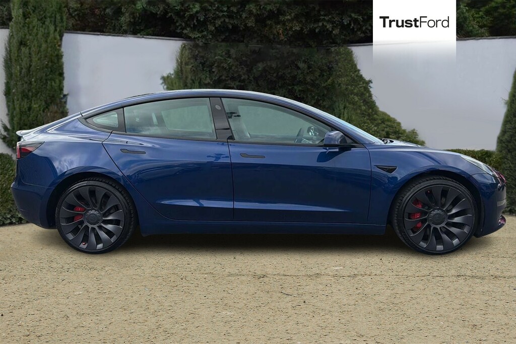 Tesla Model 3 Performance Awd Performance Upgrade Blue #3