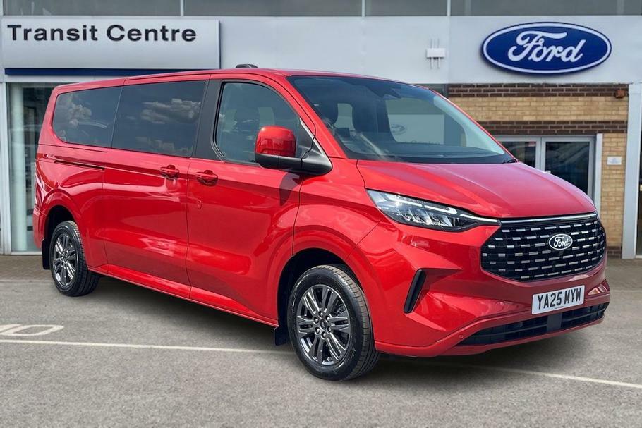 Ford Tourneo Custom 320 Titanium L2 Lwb 8 Seater Minibus Fwd 2.0 Ecobl Red