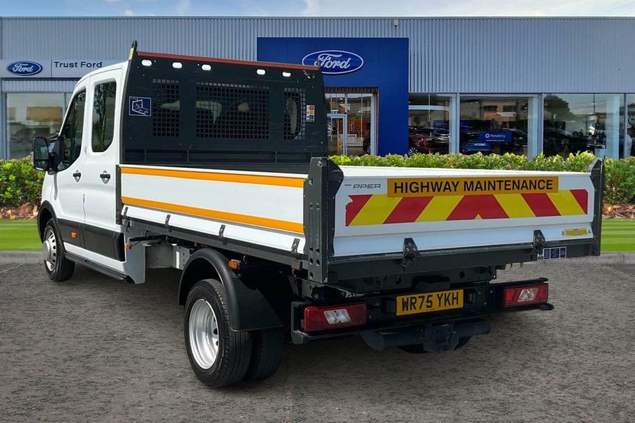 Ford Transit Custom 2.0 350 Ecoblue Leader Chassis Double Cab Dies WR75YKH White #2