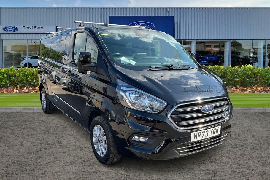 Ford Transit Custom 320 Limited L2 Lwb Double Cab In Van Fwd 2.0 Ecobl Black